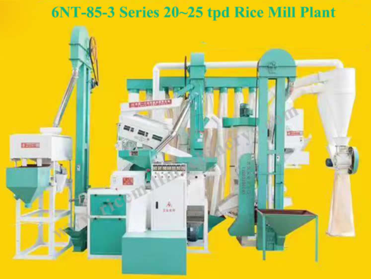 Combined rice mill plant